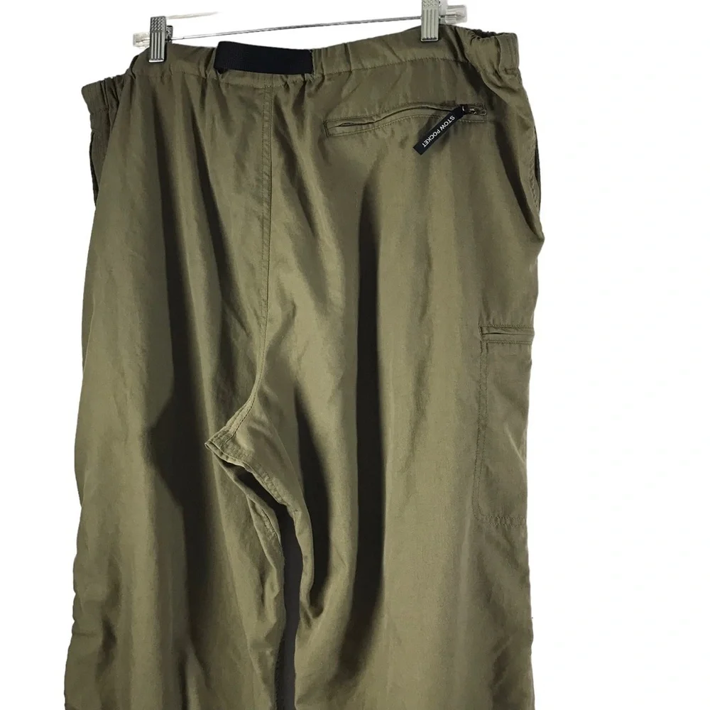 North Face Mens Lightweight Hiking Pants Large Nylon size XXL belted